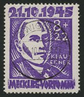 MECKLENBURG-VORPOMMERN 21 O, 1945, 8 Pf. Faschismus, Pracht, Gepr. Kramp, Mi. 80.- - Autres & Non Classés