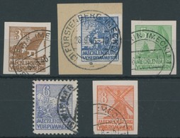 MECKLENBURG-VORPOMMERN 29-34x O,BrfStk , 1946, 3 - 8 Pf. 1. Auflage, 5 Prachtwerte, Gepr. Kramp, Mi. 320.- - Sonstige & Ohne Zuordnung