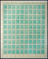 MECKLENBURG-VORPOMMERN 39za **, 1946, 30 Pf. Lebhaftbläulichgrün, Dünnes Papier, Im Bogen (100) Mit Plattenfehlern Und D - Other & Unclassified