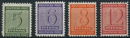 WEST-SACHSEN 116-19BX **, 1945, Roßwein, Gezähnt L 111/4:111/2, Wz. 1X, Prachtsatz, Gepr. Ströh/Dr. Jasch, Mi. 170.- - Autres & Non Classés