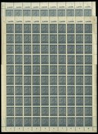 WEST-SACHSEN 127Ya,b **, 1945, 4 Pf. Schwarzgraublau Und Blaugrau, Wz. 1Y, Mit Plattenfehlern Je Im Bogen (100), Waagere - Autres & Non Classés