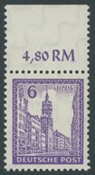 WEST-SACHSEN 153Xa **, 1946, 6 Pf. Violett, Wz. 1X, Postfrisch, Pracht, Mi. 75.- - Autres & Non Classés