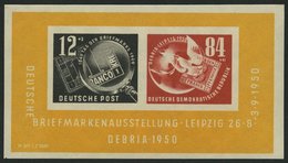 DDR Bl. 7 **, 1950, Block Debria, Pracht, Mi. 150.- - Usados