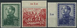 DDR 286-88 **, 1951, Chinesen, Prachtsatz, Mi. 300.- - Used Stamps