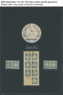 DIENSTMARKEN A O,BrfStk , Sammlung Dienstmarken Von 1954-57, Sauber Sortiert Und Beschriftet Nach Typen, Papierstrukture - Andere & Zonder Classificatie