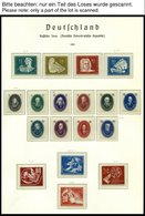 SAMMLUNGEN **, überkomplette Saubere Postfrische Sammlung DDR Von 1949-90 In 7 Leuchtturm Falzlosalben, Mit Vielen Zusam - Verzamelingen