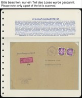 LOTS 1953-56, 19 Verschiedene Belege Verwaltungswertpost, Fast Nur Prachterhaltung - Other & Unclassified