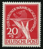 BERLIN 69 **, 1949, 20 Pf. Währungsgeschädigte, Pracht, Mi. 120.- - Autres & Non Classés