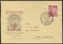 BERLIN 108 BRIEF, 1953, 20 Pf. Gedächtniskirche Auf Amtlichem FDC, Pracht, Mi. 160.- - Altri & Non Classificati