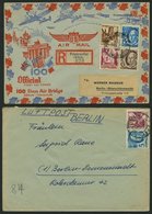 WÜRTTEMBERG 1948, 2 Verschiedene Luftpostbriefe Nach Westberlin, Feinst/Pracht - Autres & Non Classés