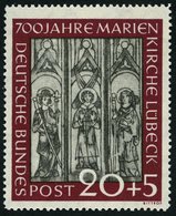 BUNDESREPUBLIK 140 **, 1951, 20 Pf. Marienkirche, Pracht, Mi. (100.-) - Otros & Sin Clasificación