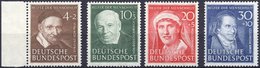 BUNDESREPUBLIK 143-46 **, 1951, Helfer Der Menschheit, Prachtsatz, Mi. 140.- - Sonstige & Ohne Zuordnung