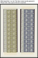 BUNDESREPUBLIK 348,50/1,353-62y Paar **, 1961, 7, 10, 15 Und 25 Pf. - 2 M. Bedeutende Deutsche, Fluoreszierendes Papier, - Other & Unclassified