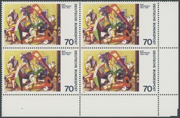 BUNDESREPUBLIK 822III **, 1974, 70 Pf. Expressionismus Mit Plattenfehler Roter Fleck Im Markenbild über Der 4 In 1974, I - Other & Unclassified