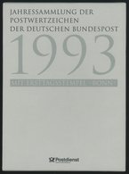 JAHRESSAMMLUNGEN Js 1 BrfStk, 1993, Jahressammlung, Pracht, Mi. 180.- - Andere & Zonder Classificatie