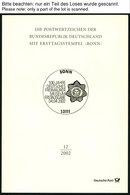 JAHRESSAMMLUNGEN Js 10 BrfStk, 2002, Jahressammlung, Pracht, Mi. 130.- - Sonstige & Ohne Zuordnung