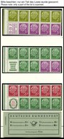 ZUSAMMENDRUCKE **,o,*,Brief , 1955-60, Partie Zusammendrucke Heuss, Meist Prachterhaltung, Mi. über 1400.- - Used Stamps