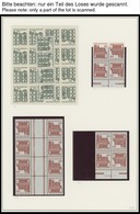 ZUSAMMENDRUCKE K 2a-K 5 **, 1963-65, Postfrische Partie Bedeutende Deutsche In Kehrdruckpaaren, überwiegend In Bogenteil - Oblitérés