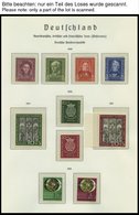 SAMMLUNGEN **, überkomplette Postfrische Sammlung Bundesrepublik Von 1949-2000 In 4 Leuchtturm Falzlosalben, Prachterhal - Usati