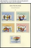 SAMMLUNGEN O, Komplette Gestempelte Sammlung Bundesrepublik Von 1987-2004 In 2 Leuchtturm Falzlosalben, Ab 1995 Eckrands - Gebruikt
