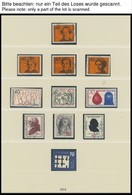 SAMMLUNGEN O, Gestempelte Sammlung Bundesrepublik Von 1969-82 Im Lindner Falzlosalbum, Meist Prachterhaltung - Used Stamps