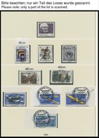 SAMMLUNGEN O, Gestempelte Sammlung Bundesrepublik Von 1983-93 Im Lindner Falzlosalbum, Meist Prachterhaltung - Used Stamps