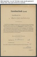 LOTS 1953, Annahmebuch (Land), Posthilfsstelle Emersdorf, 32 Seiten Komplett, Die Gebühr Wurde Nicht Wie üblich Mit Frei - Other & Unclassified
