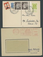 LOTS 1949/54, Goethe-Thematik: Freistempler Goethe Jahr Auf Fensterumschlag Und Sonderstempel Goethe`s Italienische Reis - Sonstige & Ohne Zuordnung