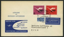 DEUTSCHE LUFTHANSA 7 BRIEF, 1.4.1955, München-Köln/Wahn, Brief Feinst - Usados