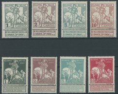 BELGIEN 81-88I **, 1910, Weltausstellung/Nationalfond, Postfrischer Prachtsatz - Other & Unclassified