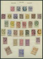 SAMMLUNGEN, LOTS *, O, In Den Hauptnummern Bis Auf Mi.Nr. 127 Komplette Sammlung Belgien Von 1883-1915, Meist Prachterha - Collezioni