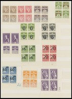 SAMMLUNGEN, LOTS **, 1936-45, Postfrische Partie Verschiedener Viererblocks Mit Vielen Randstücken, Pracht - Sonstige & Ohne Zuordnung