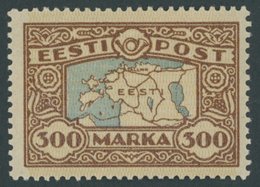 ESTLAND 54 *, 1924, 300 M. Landkarte, Falzrest, Pracht - Estonie