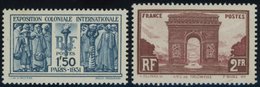 FRANKREICH 262/3 **, 1931, Kolonialausstellung Und Triumphbogen, Postfrisch, 2 Prachtwerte, Mi. 120.- - Altri & Non Classificati