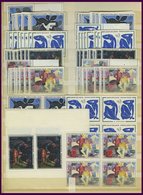 LOTS **, 1961-63, 1. - 4. Gemälde-Ausgabe, Je 20x, Z.T. In Viererblocks, Pracht - Autres & Non Classés