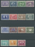 ISLAND 125-39 *, 1930, 3 A. - 10 Kr. Allthing, Ohne Flugpost, Falzreste, 15 Pachtwerte - Sonstige & Ohne Zuordnung