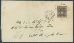 TOSCANA 19a BRIEF, 1860, 10 C. Braun Auf Brief Aus MONTEPULCIANO, Etwas Fleckig, Feinst - Tuscany