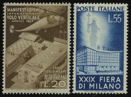 ITALIEN 830/1 **, 1951, Mailänder Messe, Pracht, Mi. 110.- - Neufs