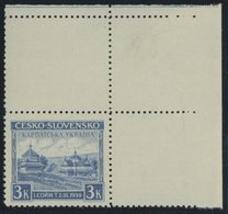 KARPATEN-UKRAINE 1Lf **, 1939, 3 K. Holzkirche, Rechte Obere Bogenecke Mit Leerfeld, Postfrisch, Pracht, Mi. 95.- - Carpatho-Ukraine