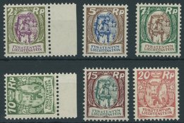 LIECHTENSTEIN 65-70 **, 1924, Winzer Und Schloss, Postfrischer Prachtsatz, Mi. 260.- - Autres & Non Classés