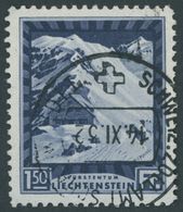 LIECHTENSTEIN 106B O, 1930, 1.50 Fr. Pfälzerhütte, Gezähnt L 111/2, Pracht, Mi. 80.- - Other & Unclassified