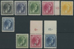 LUXEMBURG 218-26 **, 1929/30, Großherzogin Charlotte, Postfrisch, 2 Prachtsätze, Mi. 82.- - Oficiales