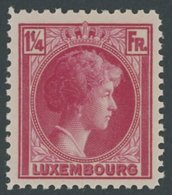 LUXEMBURG 257 **, 1934, 11/4 Fr. Karmin, Postfrisch, Pracht, Mi. 70.- - Dienst