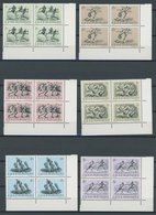 LUXEMBURG 495-500 VB **, 1952, Olympische Sommerspiele In Unteren Rechten Eckrandviererblocks, Postfrischer Prachtsatz,  - Dienstmarken