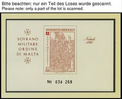 MALTA Bl. **, 1979-85, 7 Verschiedene Blocks Malta Exil-Regierung, Pracht - Gebraucht