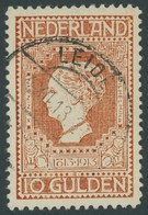 NIEDERLANDE 92 O, 1913, 10 G. Rotorange Auf Gelb, Pracht, Gepr. Bühler, Mi. 850.- - Andere & Zonder Classificatie