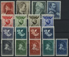 NIEDERLANDE * , 1935-37, Mi.Nr. 282-85, 287-90, 297-300, 308-12, Falzrest, 4 Prachtsätze - Altri & Non Classificati