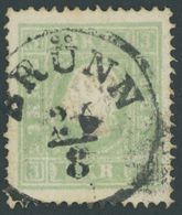 ÖSTERREICH BIS 1867 12a O, 1859, 3 Kr. Grün Auf Senkrecht Geriffeltem Papier!, K1 BRÜNN, Fotobefund Dr. Ferchenbauer - Used Stamps