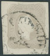 ÖSTERREICH BIS 1867 23e O, 1861, 1.05 Kr. Bräunlichlila, Pracht, Fotobefund Dr. Ferchenbauer, Mi. 350.- - Used Stamps