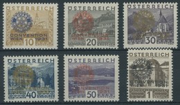 ÖSTERREICH 1918-1938 518-23 *, 1931, Rotary, 20 G. Postfrisch, Prachtsatz, Gepr. Zumstein - Andere & Zonder Classificatie